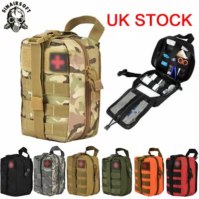 Tactical MOLLE Durable Rip-Away EMT IFAK Medical Pouch First Aid Kit Utility Bag • £12.59