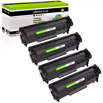 4PK Q2612X 12X Toner Cartridge Compatible For HP LaserJet 1012 1020 3052 Printer • $43.23