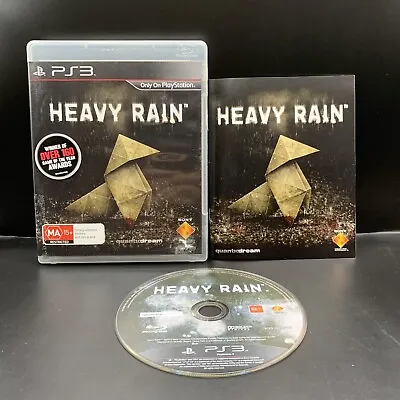 Heavy Rain (PS3 PlayStation 3) PAL Complete Game With Manual - Free Shipping • $9.45