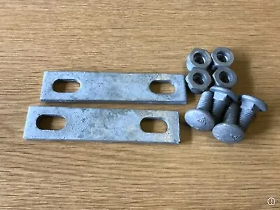 Steel Palisade Fishplates And Bolts • £6
