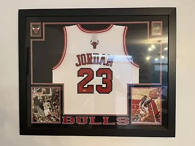 Michael Jordan Signed Framed Jersey Beckett LOA • $7000