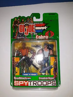 2003 GI Joe Vs Cobra Spy Troops Roadblock & Dreadnok Ripper New Sealed MOC READ • $12.99
