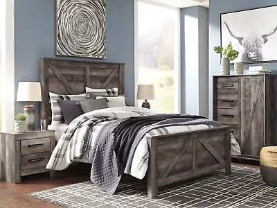 ON SALE - 5 Piece Modern Queen Bedroom Set Furniture In Brownish Gray Finish A1J • $1567.91