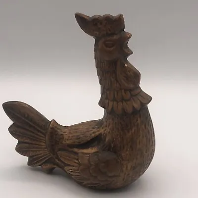 Treasure Craft Vintage Rooster Decor Figure 6.75” Tall X 6” Long Brown • $16.17