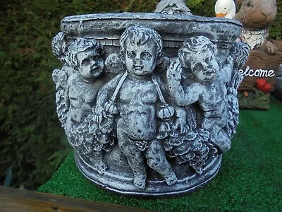 Cherub Planter Concrete Garden Ornament • £30