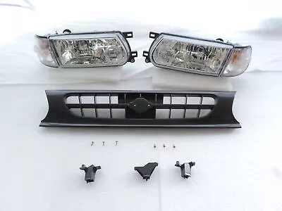 $217.75 • Buy 91-94 Clear Headlights Corner Grill Conversion Tsuru Kit For Nissan B13 Sentra