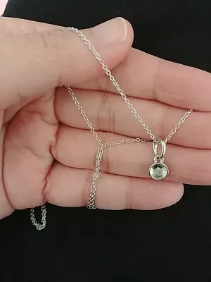 Pandora Clear Droplet Pendant Necklace • $49