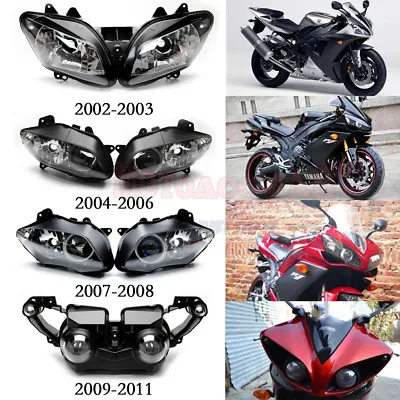 R1 Motorcycle Front Headlight Headlamp Assembly For Yamaha YZF R1 2002-2011 2006 • $79.85