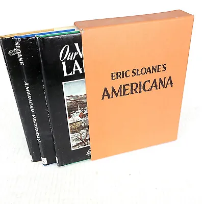 $37.89 • Buy Eric Sloane's Americana (3 Volumes In Slipcase 1954) Early American Life