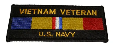 VIETNAM VETERAN US NAVY WITH COMBAT ACTION RIBBON PATCH - Veteran Owned Business • $8.98