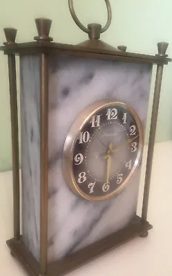 MOLNIJA Marble SOVIET USSR CCCP RUSSIA CLOCK RARE LUXURY NOT JANTAR YANTAR MAJAK • $89