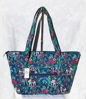 VERA BRADLEY Kerala Elephants 🐘 Miller Travel Bag Large Tote Gorgeous Color NWT • $49.45