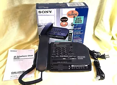 Sony Dream Machine AM/FM Alarm Clock Radio W/Caller ID And Corded Phone SCT-ID10 • $27