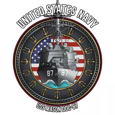 USS Mason	DDG-87 US Navy Destroyer Military Graphics Decal • $23.95