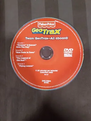 Team GeoTrax All Aboard Fisher Price 2009 DVD 4 Animated Episodes DISC ONLY • $8.39