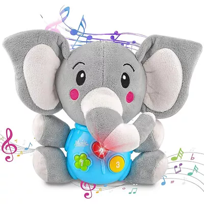 Plush Music Toy Elephant Music Toy Cute Stuffed Animal Music Toy Baby • $17.81