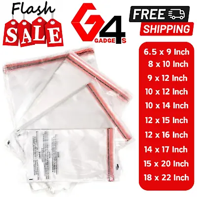 Garment Bags Clear Cellophane Plastic Strong Seal Packaging For T-Shirts Clothes • £160.99
