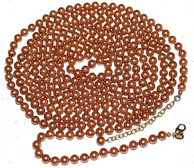 $10.50 • Buy JOAN RIVERS Signed Extra Long Beautiful Glass Pearls Flawless Necklace Lot#662