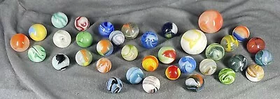 GORGEOUS VINTAGE MARBLES LOT: Akro Alley Vitro: Must See! • $24.99