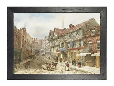 Louise Rayner Of Chester The Wyle Cop In Shrewsbury Wall Art Poster Painting  • £10.99