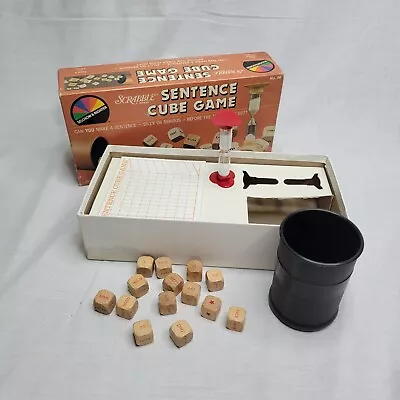 Vintage Scrabble Sentence Cube Game 1983 Selchow & Righter Games Complete • $9.97