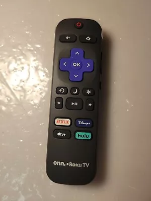 Genuine Original ONN ROKU TV Remote RC18E-T9 NETFLIX & DISNEY+ & HULU & APPLE TV • $9.49