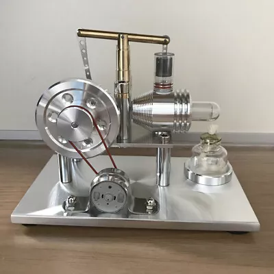 Hot Air Stirling Engine Model Toy DIY Electricity Generator Engine W/ Micro Moto • $79.99