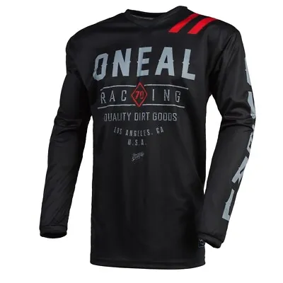 Oneal 2024 Element Threat Dirt Motocross Offroad Jersey - Black/Grey E002-8 • $26.99