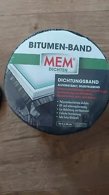 'Mem' Bitumen Tape  Roof Repair Flash Self Adhesive 10cm X 10m Roll Colour Lead • £12.99