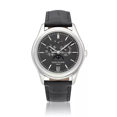 Patek Philippe 5146P-001 Ebene Soleil Platinum Annual Calendar Moonphase • $54995