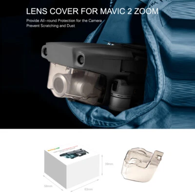 $12.06 • Buy For DJI Mavic 2 Pro / Zoom Drone Transparent Gimbal Camera Protection Cover Lens