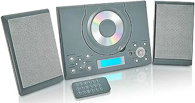 CD Player With USB FM Radio Remote Control Clock & Alarm GTMC-101 MK2 Grey • £31.99