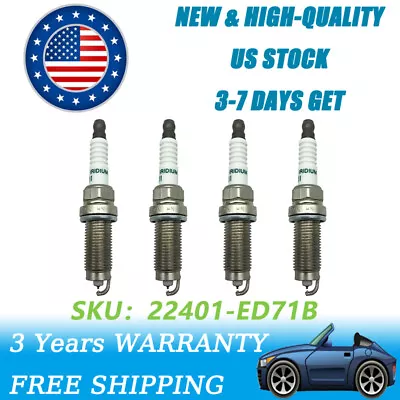 4PCS FXE20HE11 Iridium Spark Plugs 22401-ED71B For Nissan Versa 2009-2010 1.6L • $25.99