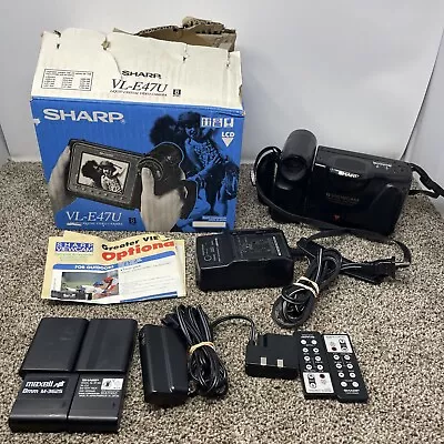 Sharp VL-E47U 8mm Video8 Camcorder VCR Player Camera Video Transfer No Battery! • $60