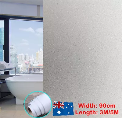 3/5Mx90CM PVC Window Door Privacy Frosted Film Room Bathroom Home Glass Sticker  • $16.99