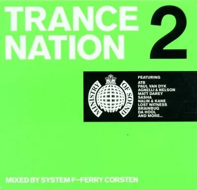Various Artists : Ministry Of Sound Trance Nation 2 CD FREE Shipping Save £s • £3.48