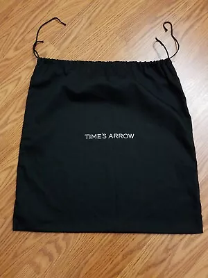Time's Arrow Handbag Dust Bag Cover 20x20.5  Drawstring Sleeper Black • $14.95