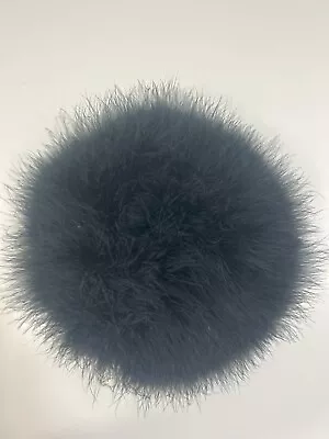 Vintage Women's Black Fur Pillbox Hat Furry Winter • $27.89