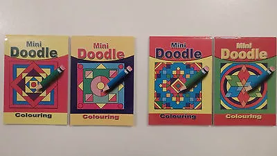 2 X Mini Doodle Colouring Books (4  X 5.75 ) Choice Of 2 • £1.99