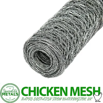 £20.29 • Buy High-Quality 25mm  Galvanised Chicken Wire Netting Rabbit Mesh