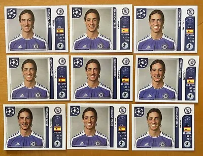 2011-12 Panini UEFA Champions League Fernando Torres Sticker Lot Of 9 Chelsea • $3