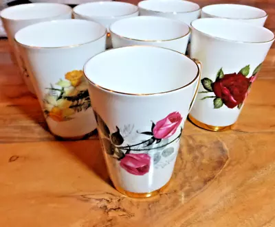 Unique Collection Of 8 Vintage Royal Victoria Fine Bone China Tea Cups • $85