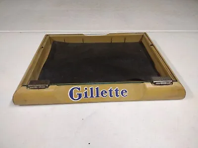 Vintage Wood Gillette Countertop General Store Advertising Display Case • $119.95