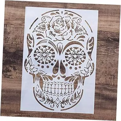 DIY Decorative Stencil Template For Painting On Walls Furniture Crafts () Skull3 • $14.84