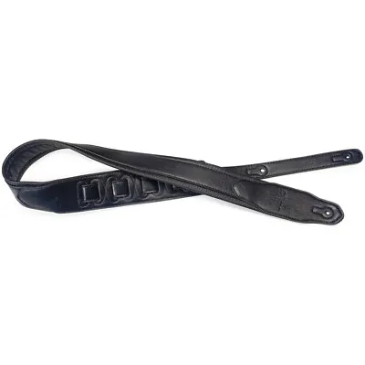 Stagg SPFL 40 BLK Adjustable Comfortable Padded Leather Electric Guitar Strap • $20.32