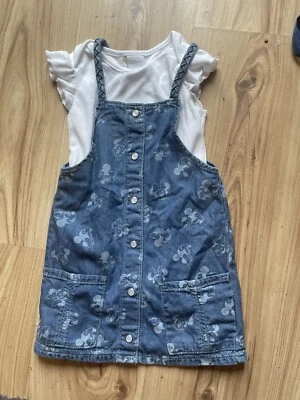 Baby Girls Xute Minnie Mouse Dress And Vest Set 18/24 Month • £3