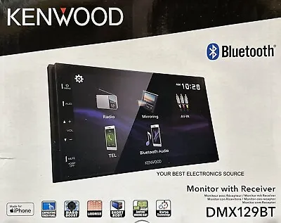 NEW Kenwood DMX129BT 6.75  Touchscreen Digital Media Receiver W/ Bluetooth • $179