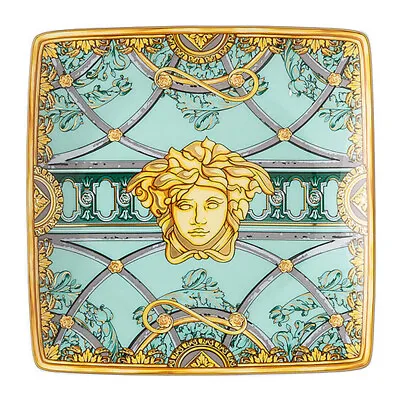 NEW Rosenthal Versace La Scala Del Palazzo Flat Sq. Dish Verde • $109