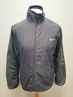 S863 Mens Nike Grey Zipped Lightweight Sports Jacket Cagoule Uk S Eu 46 • £24.99