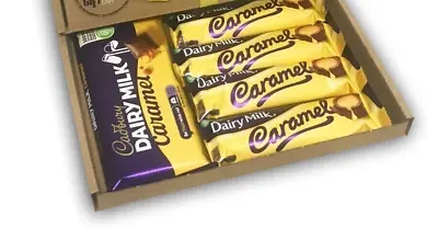 Cadburys Dairy Milk Caramel Chocolate Bars Gift Box Hamper Christmas Present • £11.27